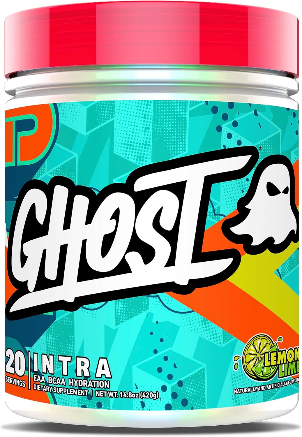 GHOST Intra Workout Powder, Lemon Lime - BCAAs, & EAAs, Nootropics & Hydration - Essential & Branch Chain Amino Acids Supports Muscle Recovery, Energy & Focus - Pre, Intra & Post Workout Powders